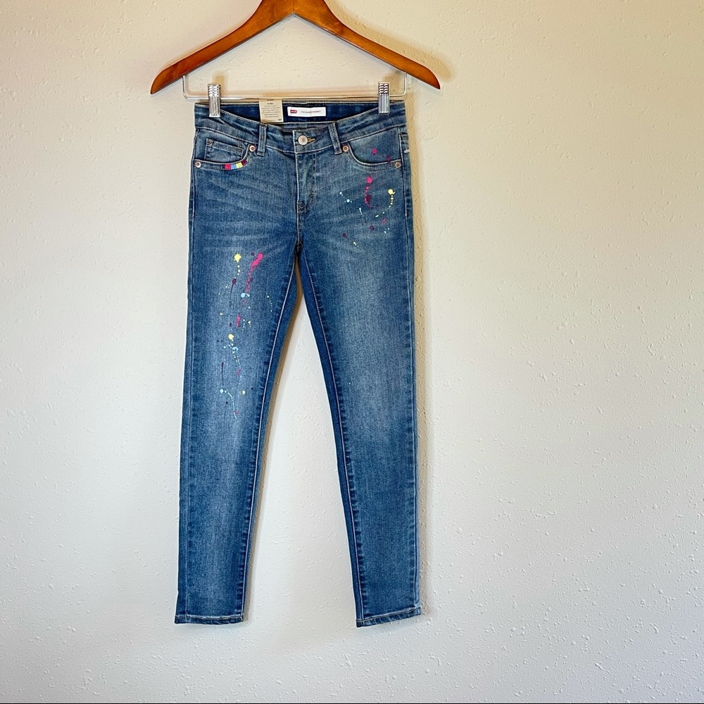 Levi’s 710 Girls Super Skinny Paint Jeans/10/NWT